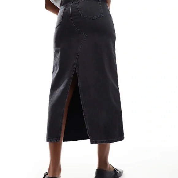 & other stories raw hem skirt